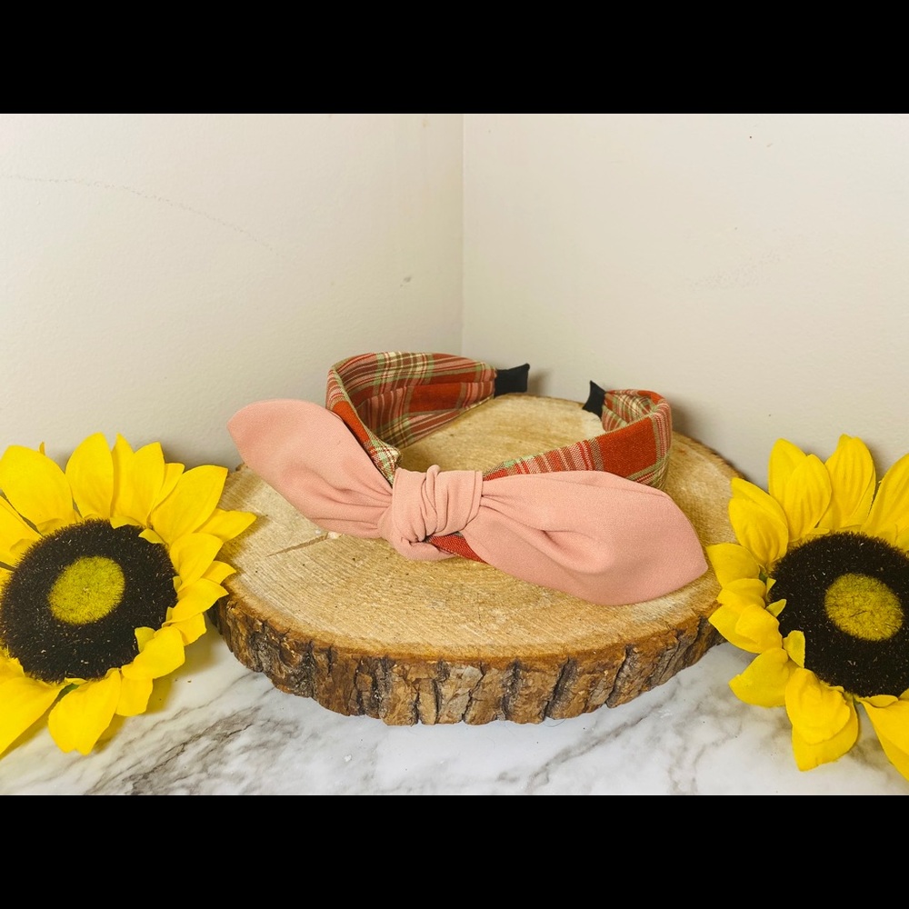 Plaid Rabbit Ears Headband - Picture 6 of 6